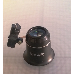 Lupa Zegarmistrzowska trzysoczewkowa Z3-WG20_18x+AR+Led